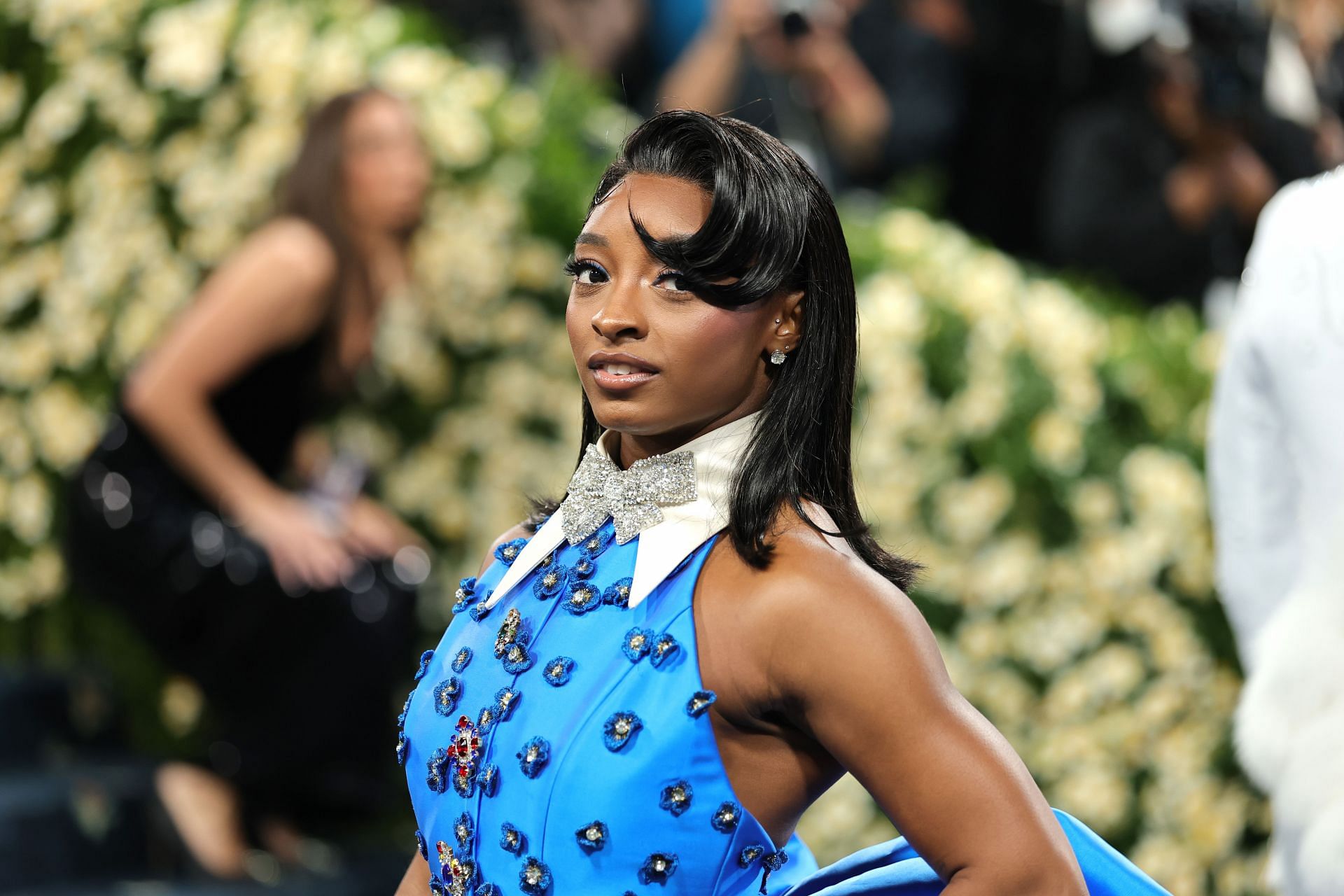 Simone Biles attends the 2025 Met Gala in New York City. (Photo by Getty Images)